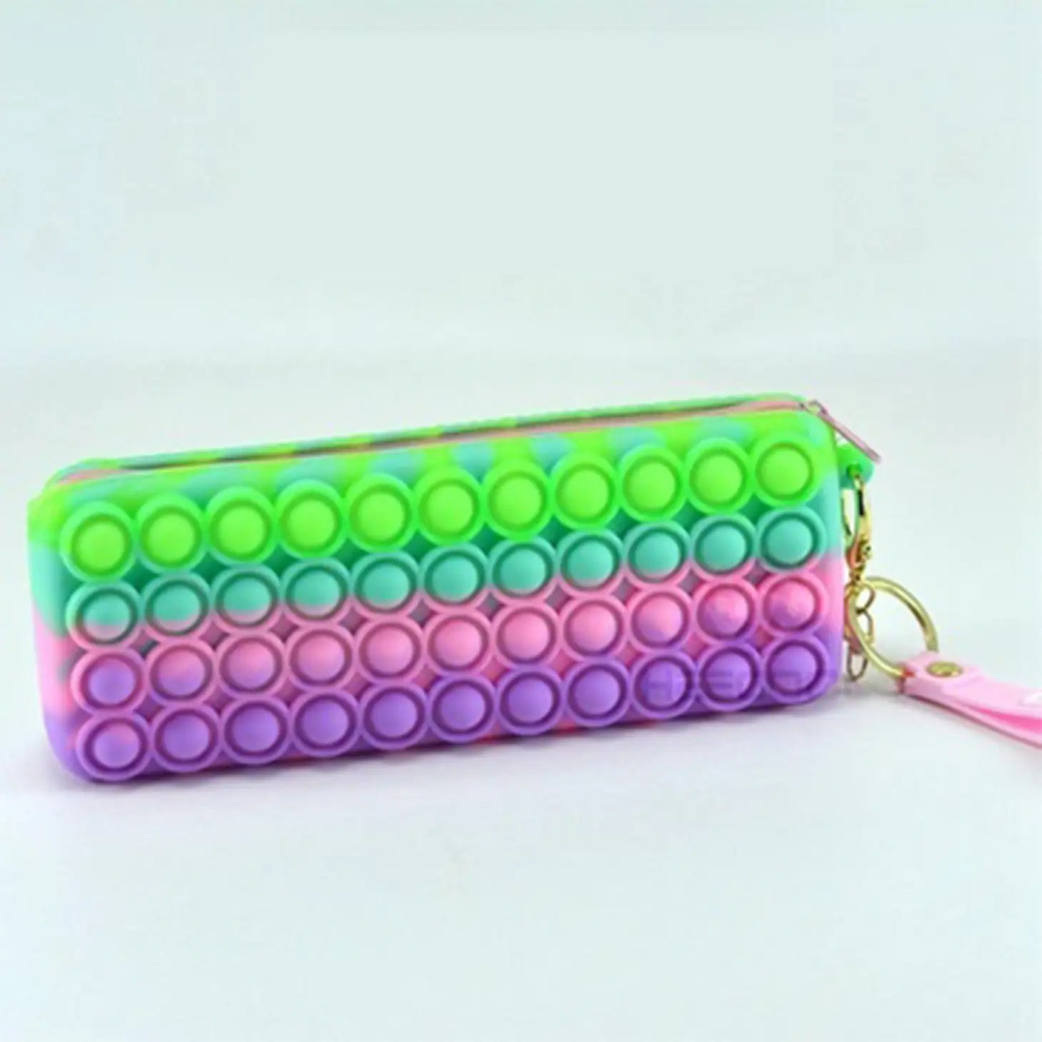 Green, Pink and Purple Pop-It Pencil Case Pouch