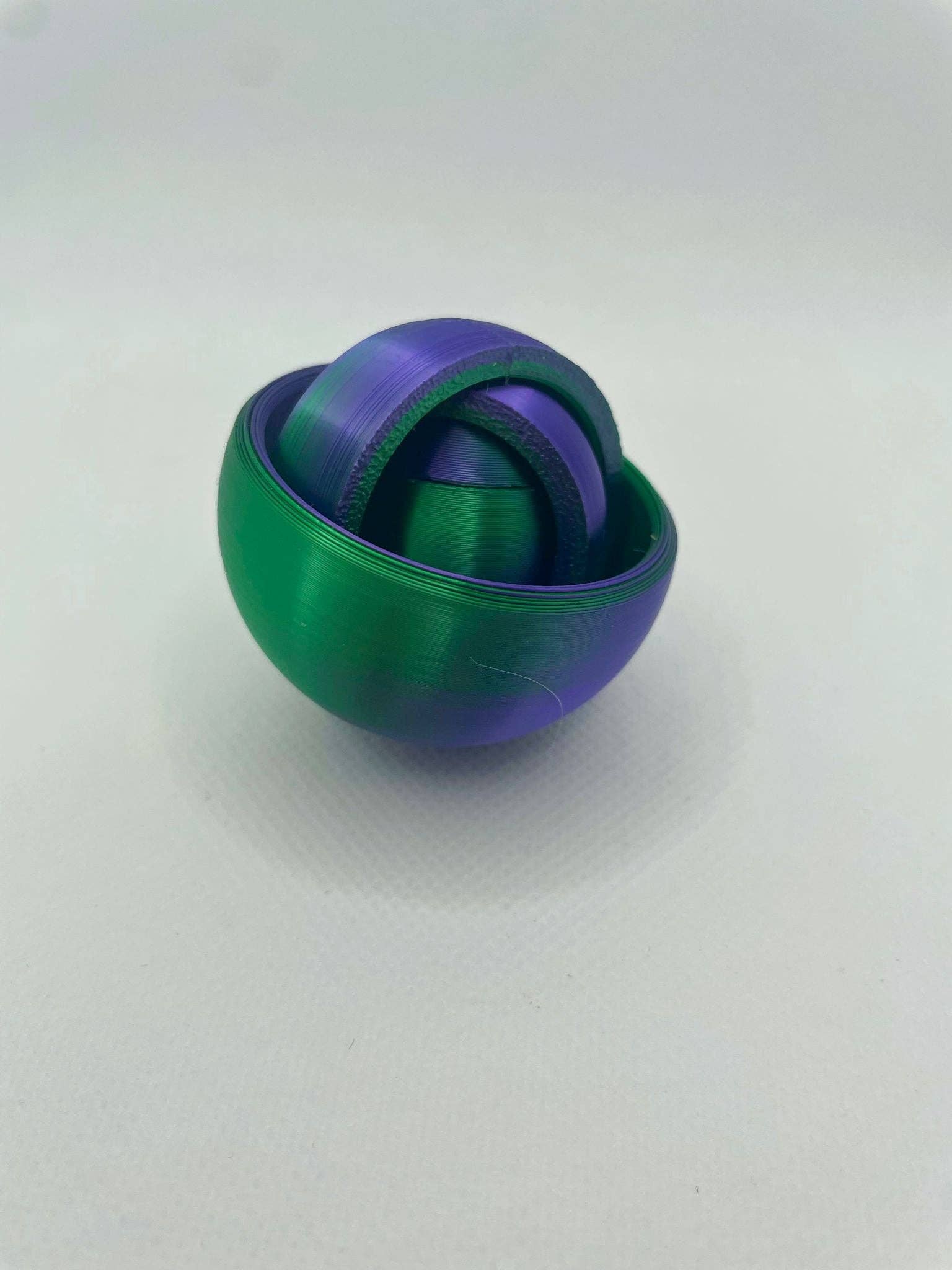 Gyroscope Fidget Spinner - Green Purple