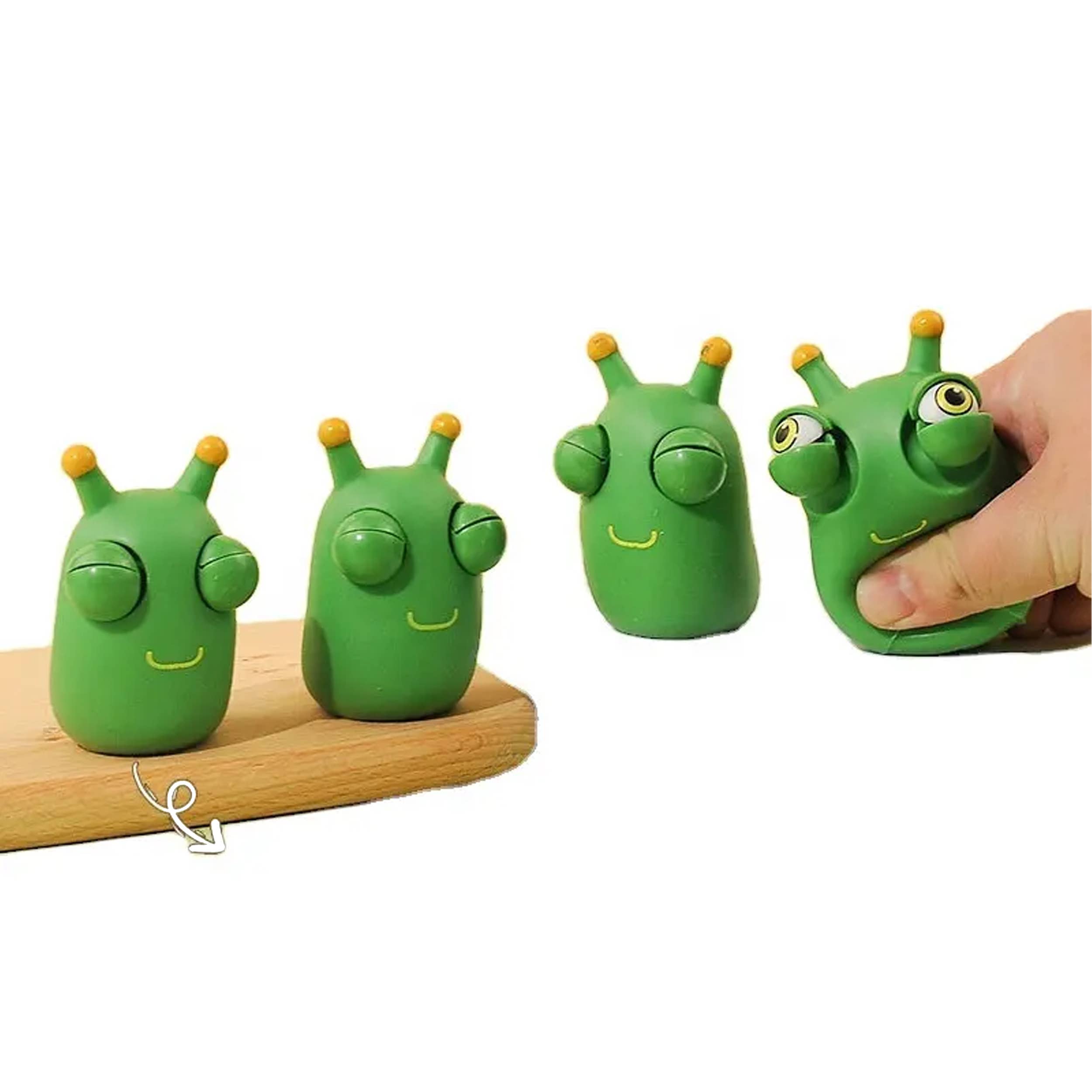 Green Bug Pop Out Eyes Squeeze Sensory Stress Free