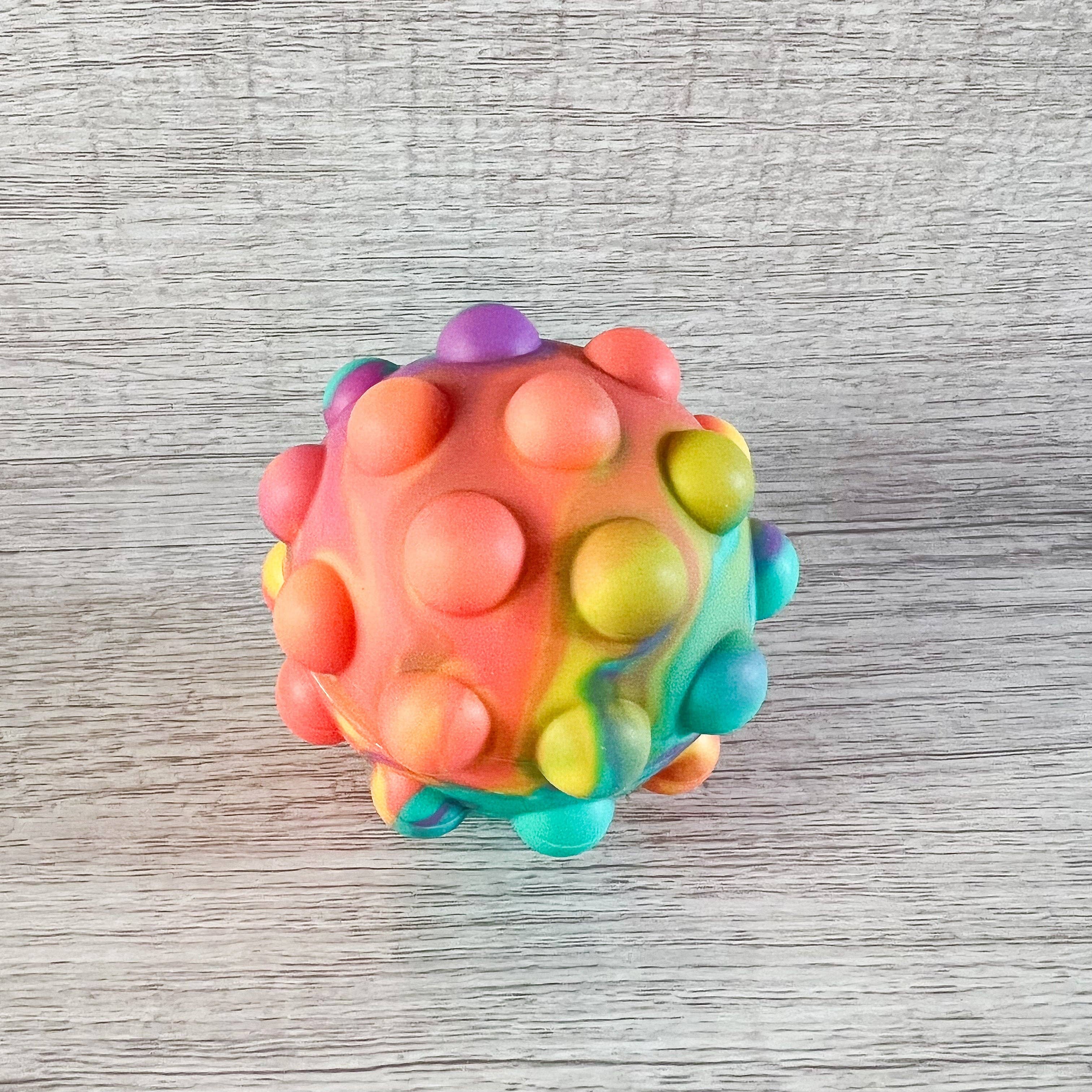 Sensory Fidget Stress Ball - Turquoise/Purple Swirl